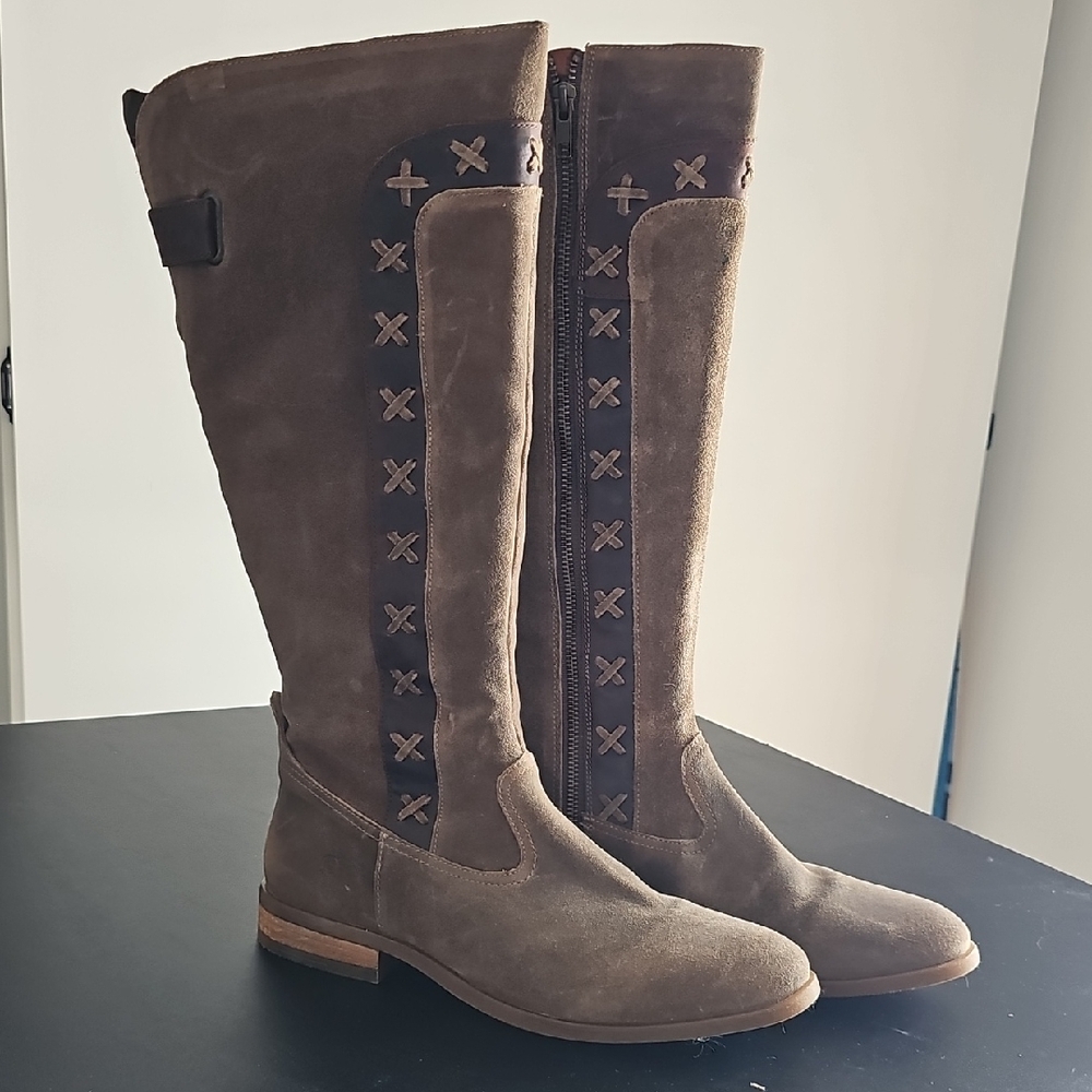 Born Brown Tall Suede Boots